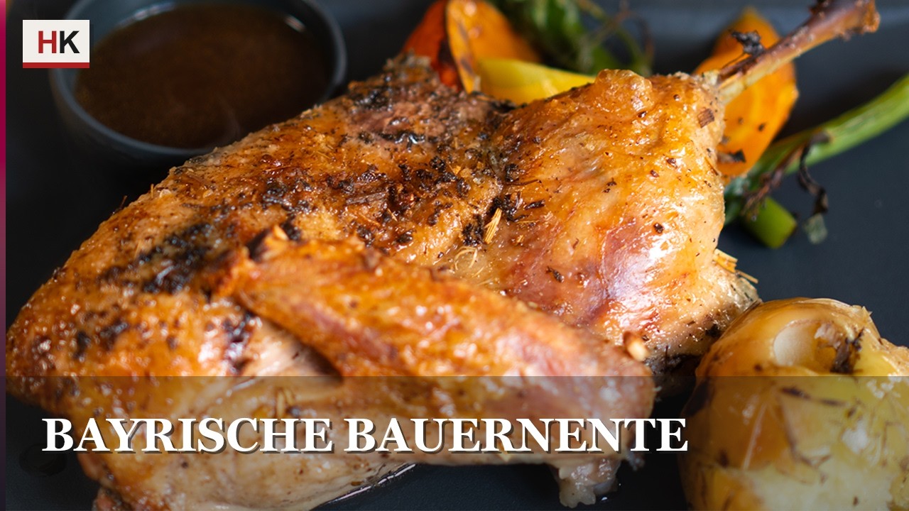Knusprige Ente – Bayrische Bauernente Rezept à la Crapaudine