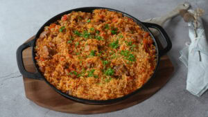 Serbisches Reisfleisch Rezept